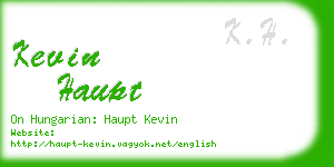 kevin haupt business card